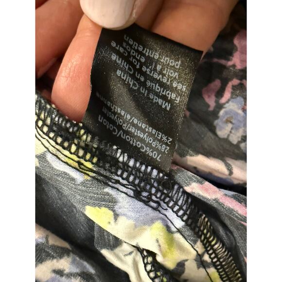 Caroline Constas Reign Black Multi Floral Tiered Ruffle Belted Mini Skirt XL - Picture 9 of 10